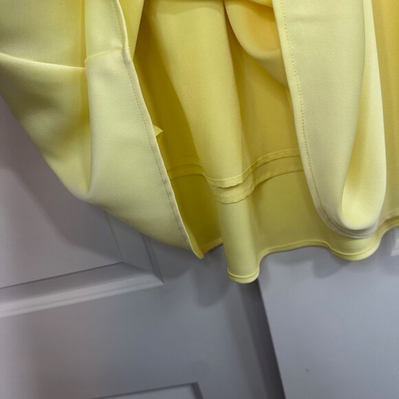 Butter Yellow Satin Bias Midi Skirt XXLP - New without tags - Picture 6 of 7